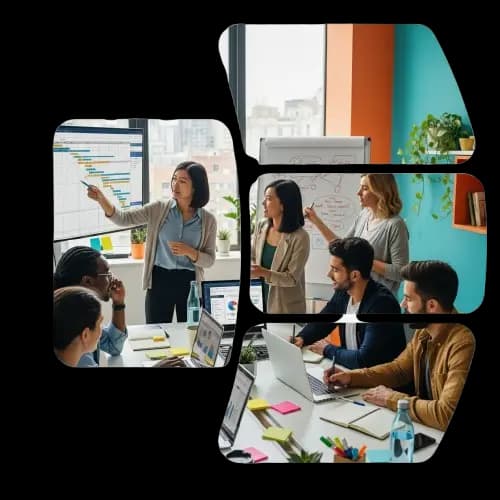 Marketing team collaboration showcase